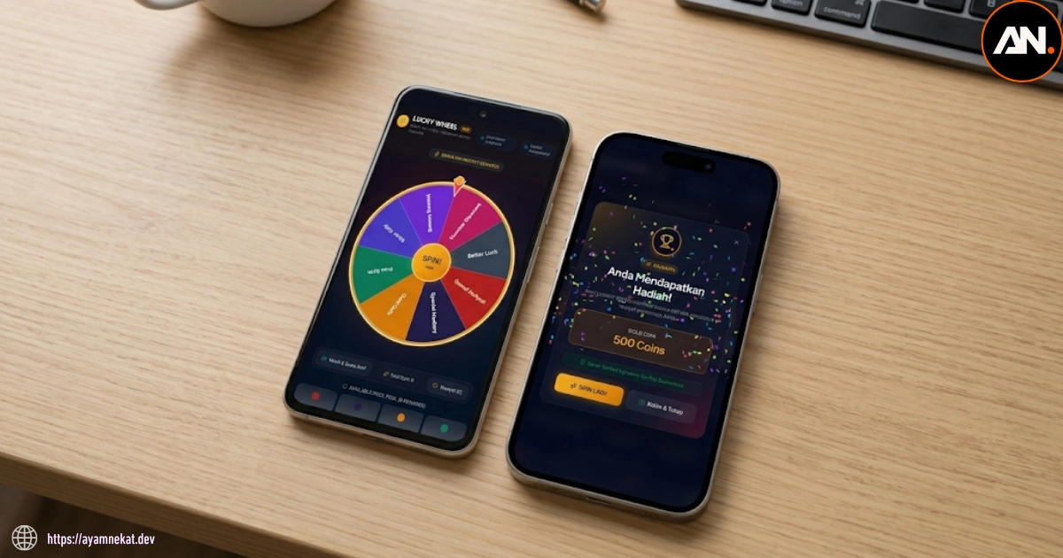 Spin Wheel Tampilan Mobile